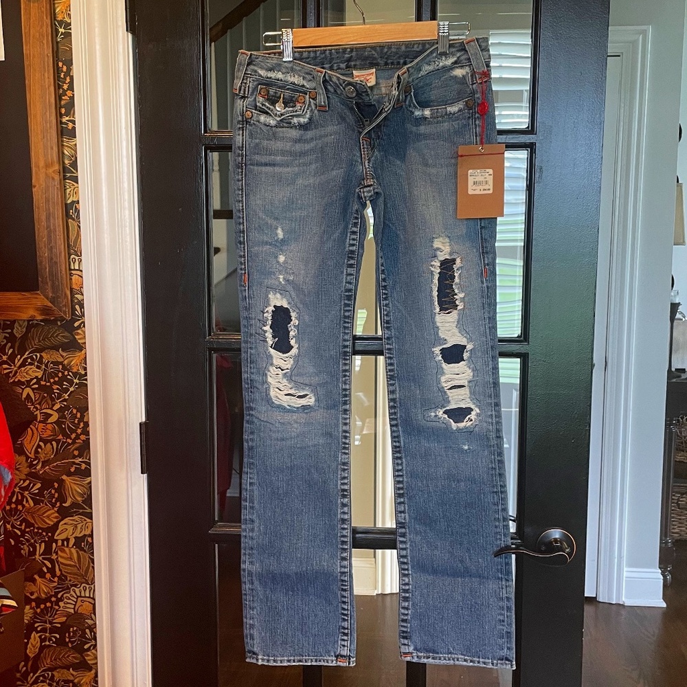 True Religion - Berkeley Billy Distressed Jeans Size 28 - NWT